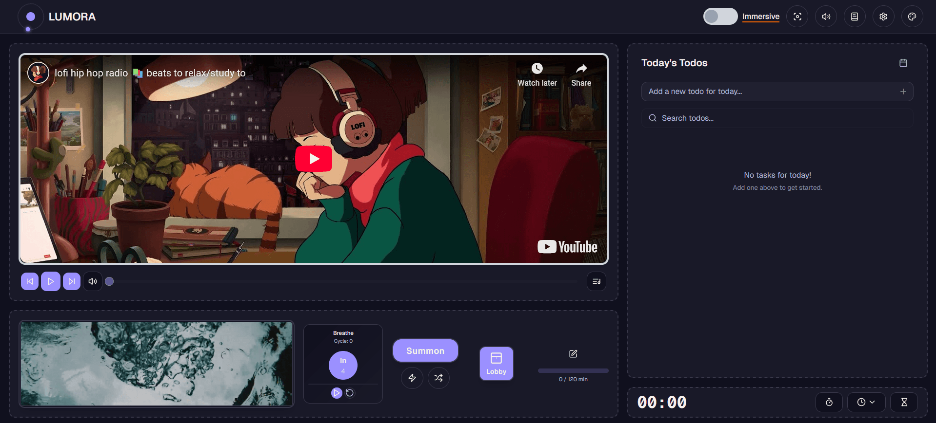 Lumora Dashboard Preview